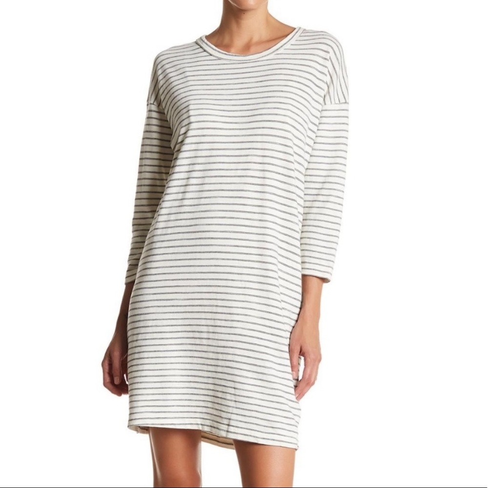 Current/Elliott Striped Painter T-Shirt Dress Sz S
